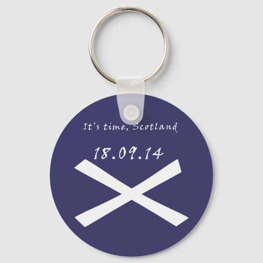Het is tijd voor Scottish Independence Keyring Sleutelhanger (Voorkant)