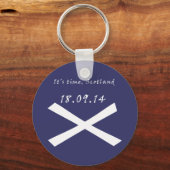 Het is tijd voor Scottish Independence Keyring Sleutelhanger (Voorkant)