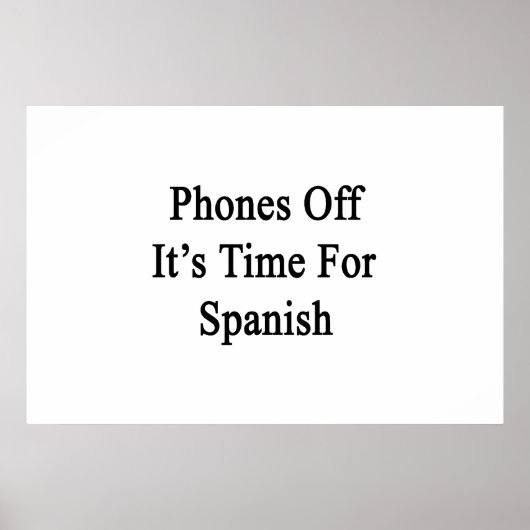 Het is tijd voor Spaans Poster (Voorkant)