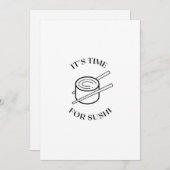 Het is tijd voor SUSHI Feestdagenkaart (Voorkant / Achterkant)