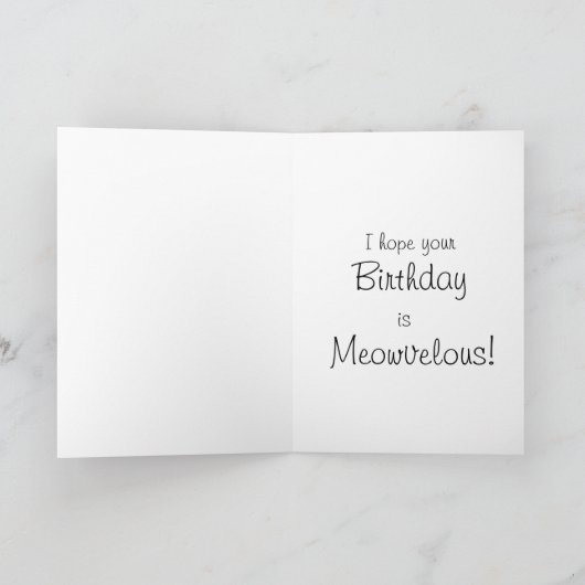 Het is tijd voor taart? / katje verjaardagskaart kaart (Binnen)