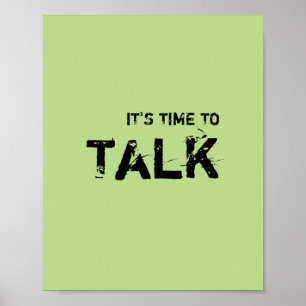 Het is tijd voor TALK. Poster