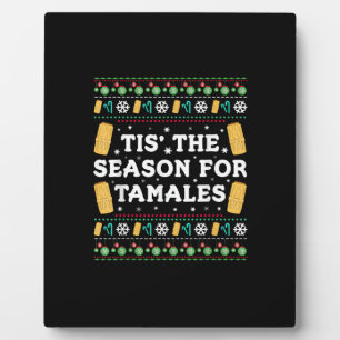 Het Is Tijd Voor Tamales Grappige Mexicaanse Kerst Fotoplaat