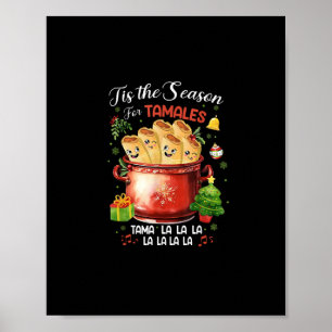 Het is tijd voor tamales Kerst Mexicaans eten Poster