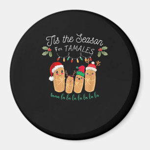 Het Is Tijd Voor Tamales Mexicaans Kerst Moderne Magneet