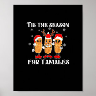 Het Is Tijd Voor Tamales Mexicaans Kerst Moderne Poster