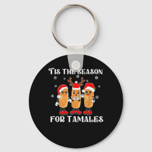 Het Is Tijd Voor Tamales Mexicaans Kerst Moderne Sleutelhanger