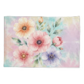 Het is tijd voor Tie Dye bloemen te bloeien Kussensloop (Achterkant)