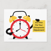 Het is tijd voor uw chiropractische aanpassing briefkaart (Voorkant)