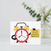 Het is tijd voor uw chiropractische aanpassing briefkaart (Staand voorkant)