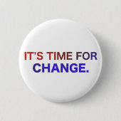 Het is tijd voor verandering Button (Voorkant)