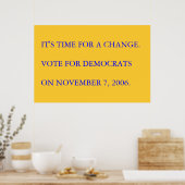 Het is tijd voor verandering. poster (Keuken)