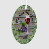 Het is tijd voor wijn! ornament (voorkant)