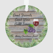 Het is tijd voor wijn! ornament (achterkant)