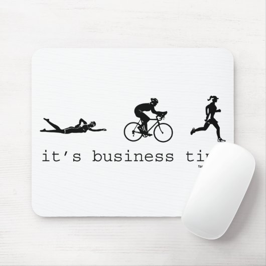 Het is tijd voor zakelijk gebruik muismat (Met muis)