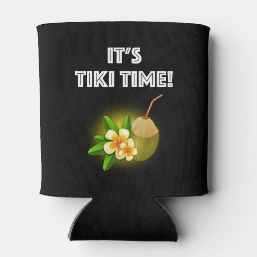 Het is Tiki tijd! Tropical Island Tiki Bar Blikjeskoeler (Achterkant)