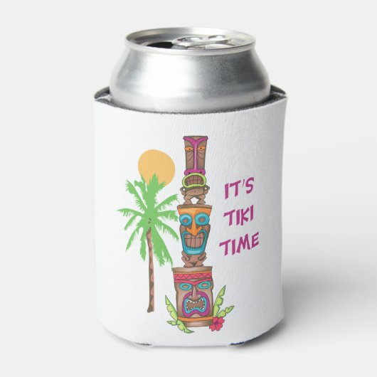 Het is Tiki Time Blikjeskoeler (Blikje Voorkant)