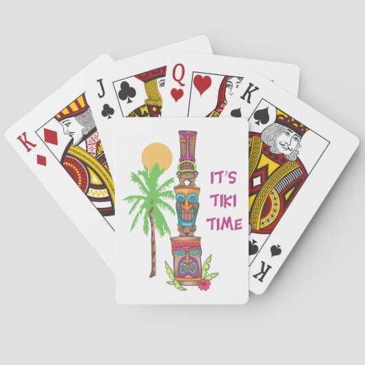 Het is Tiki Time Pokerkaarten (Achterkant)