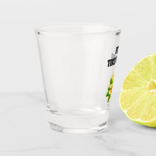 Het is Tiki Time. Tropical Island Tiki Bar Shot Glas (Links)