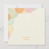 Het is Time Floral Baby shower Uitnodiging (Achterkant)