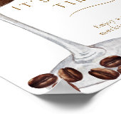 Het is Tini Tijd Grappig Espresso Martini Bar Bord Poster (Hoek)