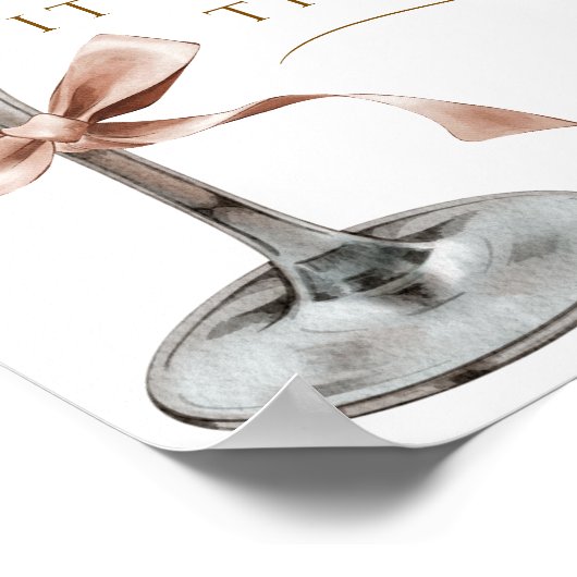 Het is tini tijd grappig espresso martini bar teke poster (Hoek)