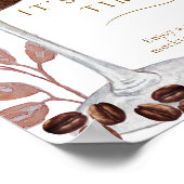 Het is tini tijd grappig espresso martini bar teke poster (Hoek)