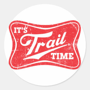Het is Trail Time Ronde Sticker