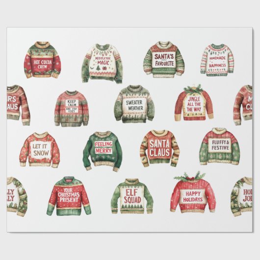 Het is trui weer! Cadeaupapier (Vlak)