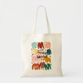 Het is trui weer Herfst herfst Schattige seizoensg Tote Bag (Voorkant)