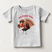 Het is Turkije Time Baby T-Shirt (Voorkant)