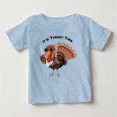 Het is Turkije Time Baby T-Shirt (Voorkant)