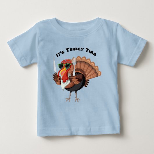 Het is Turkije Time Baby T-Shirt (Voorkant)