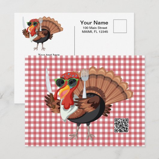 Het is Turkije Time Briefkaart (Voorkant / Achterkant)