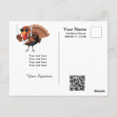 Het is Turkije Time Briefkaart (Achterkant)