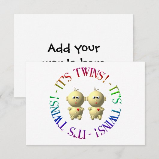 Het is tweeling! (Voorkant / Achterkant)