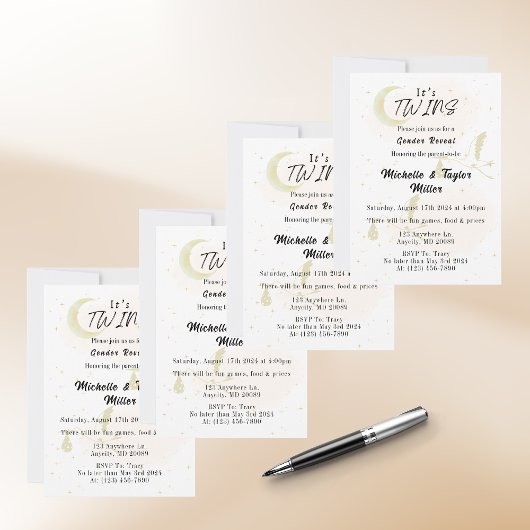 Het is tweeling Gender Onthulling Aankondiging