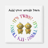 Het is tweeling! magneet (Voorkant)