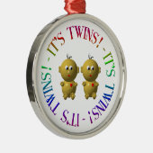 Het is tweeling! metalen ornament (Rechts)