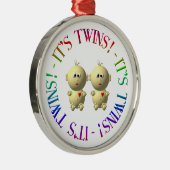 Het is tweeling! metalen ornament (Rechts)