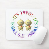 Het is tweeling! muismat (Met muis)