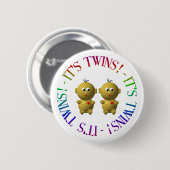 Het is tweeling! ronde button 5,7 cm (Voorkant /achterkant)