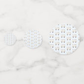 Het is Twin Boys, Gepersonaliseerd F. Baby Boy Twi Confetti (Achterkanten)