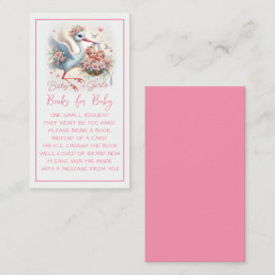 Het is Twin Girl's met Stork, Baby Girls en Flower Informatiekaartje