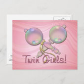 HET IS TWINE MEISJES BABY RAND BIJ SHARON SHARPE BRIEFKAART (Voorkant / Achterkant)