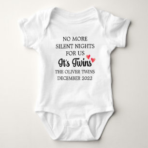 Het is Twins Baby Announcement Romper