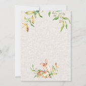 Het is Twins Baby shower Deer Fawns in Leafy Wreat Kaart (Achterkant)