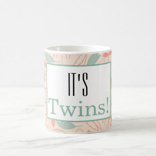 Het is Twins. Baby shower partij voor Mok