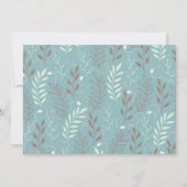 Het is Twins Blauwgroen Photo Birth Announcement Kaart (Achterkant)