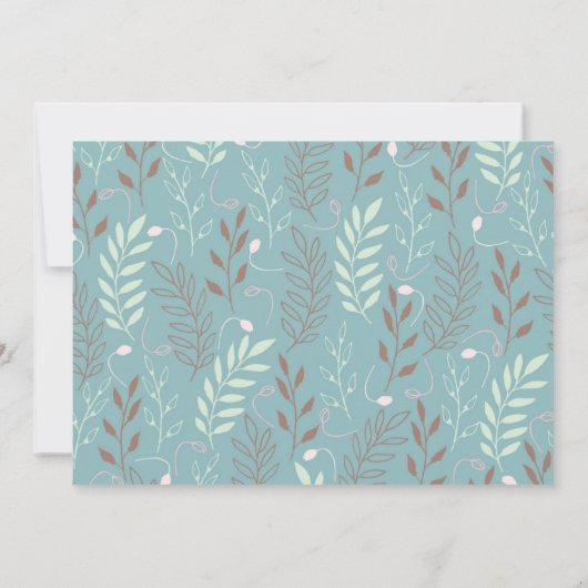 Het is Twins Blauwgroen Photo Birth Announcement Kaart (Achterkant)